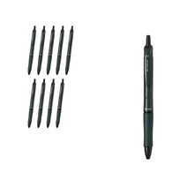 파이롯트 아크로볼M 유성볼펜 0.7mm BAB-15F, 카키 + 블랙심, 10개