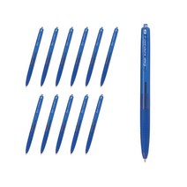 파이롯트 슈퍼그립G 노크식 유성볼펜 0.7mm BPGG-8R-F, 블루, 12개