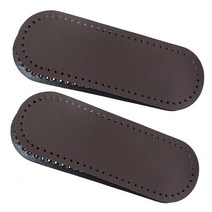 인조가죽 가방바닥 타원형 30 x 10 cm, 브라운, 1개