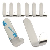 아이메이트 스테인레스 J자형 접착 후크, 8개