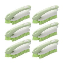 블럭마트 다기능 세탁 바닥청소 브러쉬, 그린, 6개