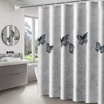 앤티스 버터플라이 샤워커튼 150 x 180 cm, 1개