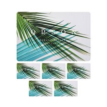 앤티스 무드타임 디자인 테이블매트 6p, 트로피칼, 45 x 30 x 0.05 cm