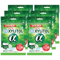 롯데자일리톨 알파 껌, 84g, 6개