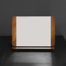 키다리 심플우드 탁상거울 khhl176, 브라운