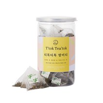 모닝풀 티톡티톡 밤비티 레몬밤 & 히비스커스 차, 1.5g, 40개