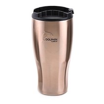 돌핀 이중진공 보냉보온 스텐레스 텀블러, 로즈핑크, 900ml