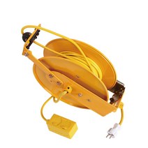 릴텍산업 스프링 자동권취형 케이블 오토릴 콘센트 2구 ER330N, 1개