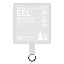 아라리 스마트폰 키링 태그홀더, 클리어 서울, 1개