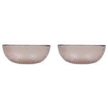 에라토 엘르 컬러 유리빙수볼 200 x 83 mm, 핑크, 2개