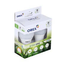 오렉스 공기청정 광촉매 코팅 LED 램프 8W, 주광색, 1개