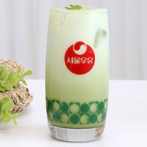 코지테이블 서울우유 레트로 글라스컵 370ml, 커브 레트로, 1개