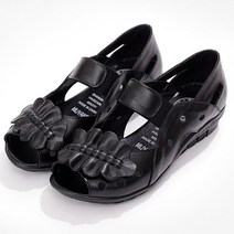 콩 여성용 K SHOES 주름 포인트 샌들
