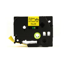 모든잉크샵 엡손 24mm 열수축 튜브 HS2-651 호환 라벨테이프, 노랑바탕 + 검정글자