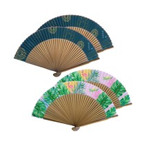 아이비스 고급나무 접이 면 부채2 2종 x 2p 세트 SP11467, 트로피칼, 대한민국, 1세트