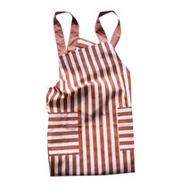 에이프런 스트라이프 페이스트라인 앞치마, 핑크, 1개