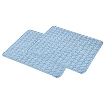 쿨소재 엠보싱 반려동물 방석 2p, 블루