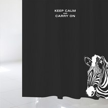 수풀 북유럽스타일 샤워커튼 sc397 L 1800 x 1880 mm + 스테인리스 고리, 1세트