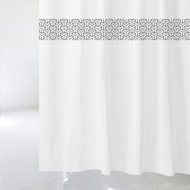수풀 북유럽스타일 샤워커튼 sc383 L 1800 x 1880 mm + 스테인리스 고리, 1세트