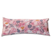 제이준 3D 매쉬 사각칩 편백나무 경추베개, 가든핑크