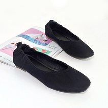 탈리아탈리 몰랑 빅사이즈 스웨이드 밴딩 플랫슈즈