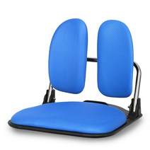 접이식 좌식 무빙 듀얼백 메쉬 의자 DB-3500, 블루