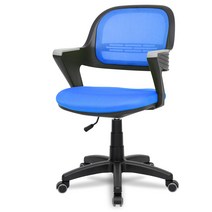 체어포커스 알라딘 회전 메쉬 의자 AL-360, 블랙바디 + 블루