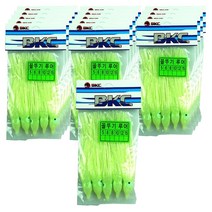 비케이씨 보급형 꼴뚜기 루어 10cm 5개입 x 15p, 야광