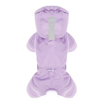퍼피엔젤 반려견 남녀공용 MAGAGIO 스노우 후드 패딩 오버롤, 520 Purple