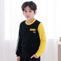 잭키드 남아용 댄디 견장 맨투맨
