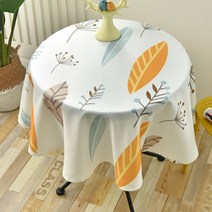 알럽홈 로망 인테리어 원형 식탁보, Type11, 90 x 90 cm