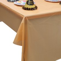리빙다 단색 파티 테이블보 오렌지, 1개입, 4개