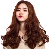 단색 웨이브 붙임머리, 라이트, 5개