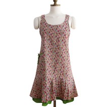 코튼랩 원피스 방수 앞치마, 플로라 그린, 1개