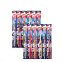 EBISU 마스터케어 보통모 칫솔 랜덤발송, 1개입, 12개