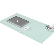 콩 K office 심플 컬러 테이블 키보드 패드 60 x 30 cm + 버클스트랩, 민트, 1세트