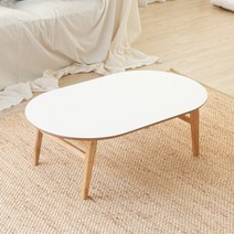 테레스 접이식 좌식테이블 좌식밥상 원목 거실테이블 w1000, 화이트