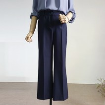 여성용 와이드 통바지 8부 슬랙스