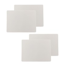블룸엣홈 실리콘 사각 식탁매트 4p, 연그레이, 30 x 40 cm