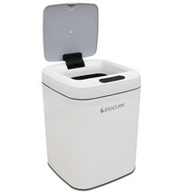 이고진 똑똑 휴지통 15L, 화이트, 1개