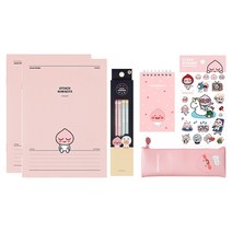 카카오프렌즈 6종 문구세트, 어피치, 1세트