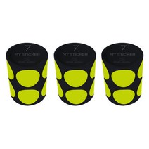 폼텍 마이 스티커 도트 25mm 1롤, 07 LIME, 3개