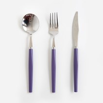 니코트 good grip 커트러리 1인세트, 팬지바이올렛, 디너스푼 + 포크 + 나이프