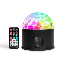 [파티소품] 사운드판다 LED 미러볼 SNP-2000 + 코인 건전지, 혼합색상, 1세트