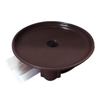 현앤홈 원형 화분받침대, 브라운