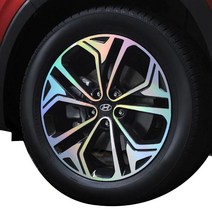 스킨텍 싼타페TM 홀로그램 휠스티커 48cm, 혼합색상, 1개