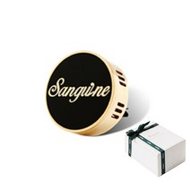 생귄 클립 차량용 방향제 포레스트 본품 블랙 + 쇼핑백 세트, 1세트