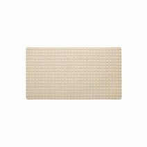 흡판 미끄럼방지 욕실매트 38 x 68 cm, 베이지, 1개