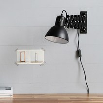 마켓비 PROP 벽등 E26 KS1893W/1, 엔틱블랙