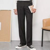 맨타임 남성용 WG 데일리 구김제로 와이드 슬랙스